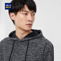 HLA海澜之家休闲连帽卫衣2019秋季时尚花纱舒适卫衣男 HNZWJ3R069A