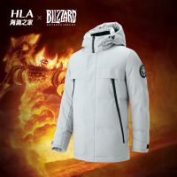 HLA 海澜之家暴雪娱乐合作系列2019冬季魔兽部落连帽鹅绒服男HWRAJ4R117A