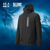 HLA海澜之家暴雪娱乐合作系列2019冬季魔兽联盟白鹅绒连帽羽绒服HWRAJ4R119A