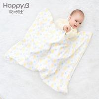 哈贝比婴儿纯棉浴巾超柔新生吸水宝宝洗澡盖毯大毛巾被空调纱布巾