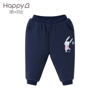 哈贝比（happyB）宝宝棉裤加厚冬季保暖裤外穿长裤婴儿童夹棉休闲裤冬可开档