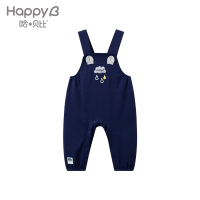哈贝比（happyB）婴儿背带裤春秋男宝宝长裤春装吊带裤儿童裤子春季休闲裤