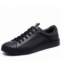 皓顿（HAUTTON）休闲鞋男鞋男士系带板鞋头层牛皮英伦皮鞋子男