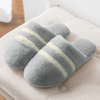 皓顿（HAUT TON）秋冬男士防滑保暖舒适家居棉拖鞋 9384TX284
