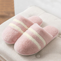 皓顿（HAUT TON）秋冬女士防滑保暖舒适家居棉拖鞋