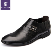 皓顿（HAUTTON ）皮鞋男商务休闲鞋英伦休闲潮流鞋子男 P042