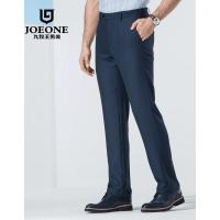 九牧王西裤西装男裤商务时尚便装裤中年仿毛西裤直筒西裤男/标准版/深蓝