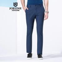 九牧王男装休闲裤夏季中年男裤男士商务休闲标准薄款长裤子/标准版/蓝色