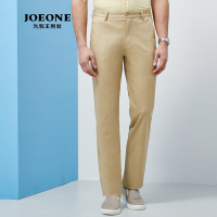九牧王(JOEONE)男装商务休闲男裤时尚百搭经典直筒多彩休闲长裤卡其80