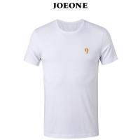 九牧王男装 青年夏季T恤男短袖 圆领休闲商务纯色T恤薄款T恤男