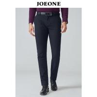 九牧王男裤休闲裤春季新款商务休闲中年修身黑色休闲男裤子
