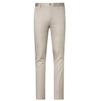 九牧王男装休闲裤2019夏季新款中年男士时尚纯色商务直筒裤子男