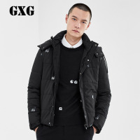 GXG棉服男装冬季男士青年潮流修身时尚休闲花色棉衣_1