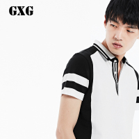 GXG夏男装热卖 男士时尚都市商务休闲短袖几何POLO衫