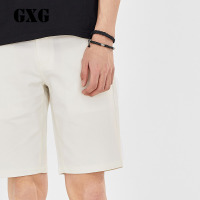 GXG短裤男装 夏装男士个性时尚修身白色休闲短裤/潮流五分裤