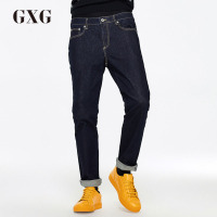 GXG牛仔裤男装 春季男士青春流行时尚修身直筒牛仔裤