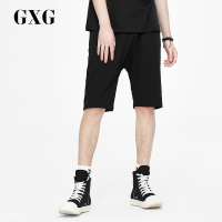 GXG男装 夏季男士黑色时尚都市青年流行修身休闲短裤