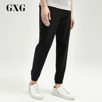 GXG男装 夏季男士时尚运动潮流黑色休闲束脚长小脚九分裤