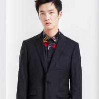 gxgjeans男装 春季男士修身英伦休闲青年西服外套