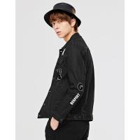 gxg.jeans男装秋男士时尚修身休闲字母牛仔夹克
