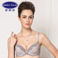 安莉芳女士厚杯小胸聚拢文胸蕾丝边舒适内衣