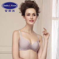 安莉芳光面厚杯上托聚拢文胸小胸女士蕾丝边内衣