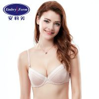 安莉芳薄款少女育期文胸波点内衣肩带可调节
