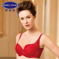 安莉芳性感薄款大胸文胸女士侧收调整型蕾丝聚拢内衣