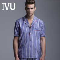 安莉芳旗下IVU男士V领纯棉睡衣短袖上衣UL0018