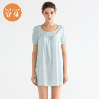 安莉芳旗下安朵短袖睡裙印花 宽松舒适性感女睡衣HL0341