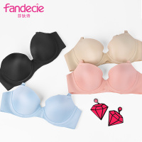 安莉芳旗下芬狄诗光面无痕文胸可拆换肩带舒适性感薄杯大杯内衣