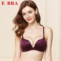安莉芳旗下E-BRA无钢圈聚拢文胸女下厚上薄款光面内衣KBW0045