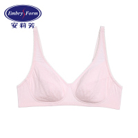 安莉芳薄款无钢圈聚拢文胸女士棉质小波点清雅舒适内衣EB1757