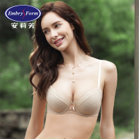 安莉芳舒适薄款蕾丝文胸大胸女士性感聚拢内衣EBW0063