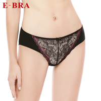 安莉芳旗下E-BRA女士棉质底裆内裤性感蕾丝中腰三角裤KPW0003