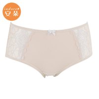 安莉芳旗下安朵夏季中腰舒适光面蕾丝包臀三角内裤女H29621