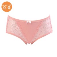 安莉芳旗下安朵女士内裤舒适感蕾丝拼接低腰平角裤女H29871