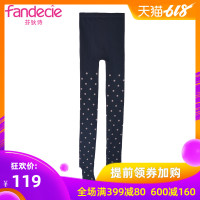 芬狄诗女士打底裤秋冬厚可外搭个性潮流波点保暖裤袜FL6773