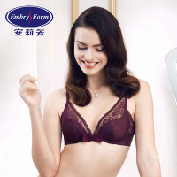 安莉芳性感蕾丝蝴蝶结文胸女士薄款舒适聚拢内衣EB1786
