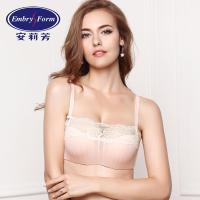 安莉芳女士3/4中厚杯集中聚拢内衣条纹蕾丝抹胸式性感文胸EB1913