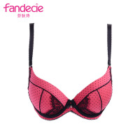 安莉芳旗下芬狄诗复古波点内衣女立体软棉杯厚杯聚拢文胸FBW0017