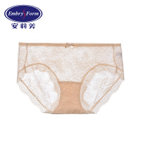 安莉芳性感轻薄通透蕾丝内裤女士纯棉底裆低腰三角裤E2W0064