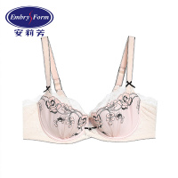 安莉芳薄款蕾丝聚拢文胸女士大胸围收副乳内衣EB1754