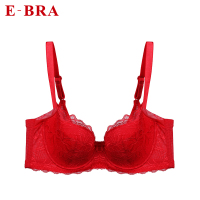 安莉芳旗下E-BRA性感蕾丝薄款文胸女士大胸大码内衣KBW0064