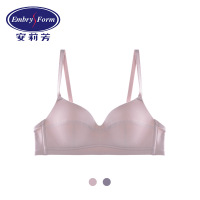安莉芳棉质舒适无钢圈文胸女士薄款无痕光面内衣EBW0046