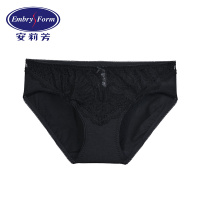 安莉芳女士棉质底档内裤性感蕾丝低腰包臀三角裤E2W0056