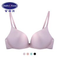 安莉芳小胸厚杯无钢圈文胸女士正品舒适光面聚拢内衣EB1991