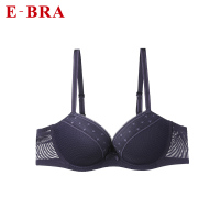 安莉芳旗下E-BRA女士小胸厚杯上托聚拢文胸蕾丝波点内衣KBW0066