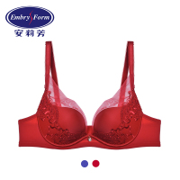 安莉芳性感深V水滴杯聚拢文胸女士蕾丝内衣EB1939