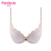 安莉芳旗下芬狄诗水滴杯复古性感蕾丝上薄下厚深V聚拢文胸FBW0041